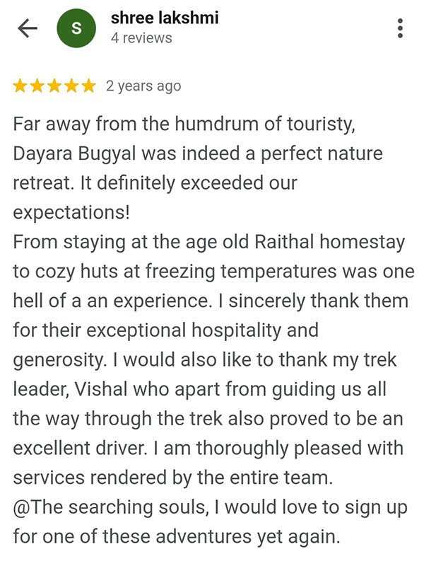 Dayara Bugyal Trekking Package 2023 Reviews