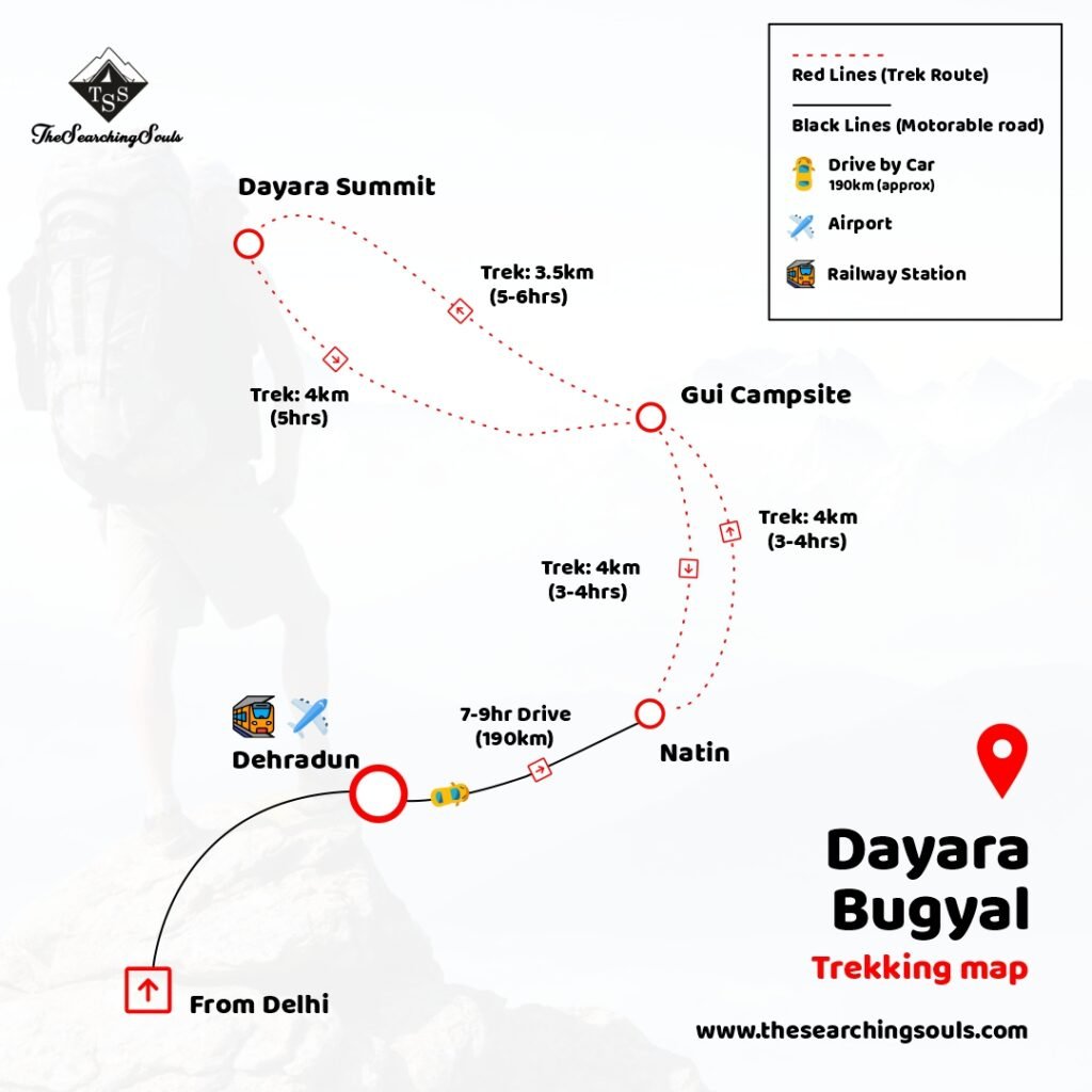 Dayara Bugyal Trek Map