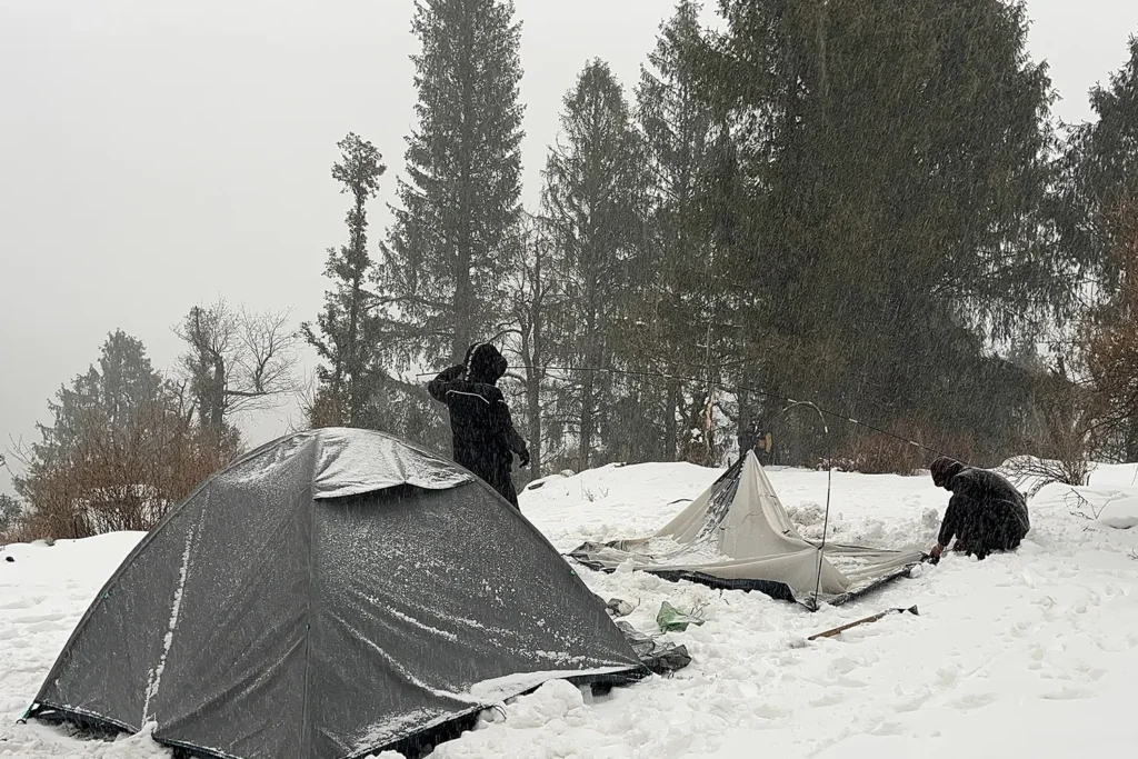 Best time to do Kuari Pass Trek tent